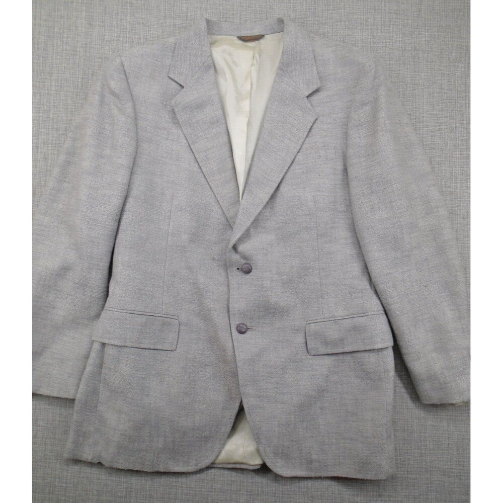 Kuppenheimer Kupp Blazer Herringbone Size 42 Chest Light Grey